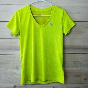 Neon Yellow Green Under Armour Workout T Shirt